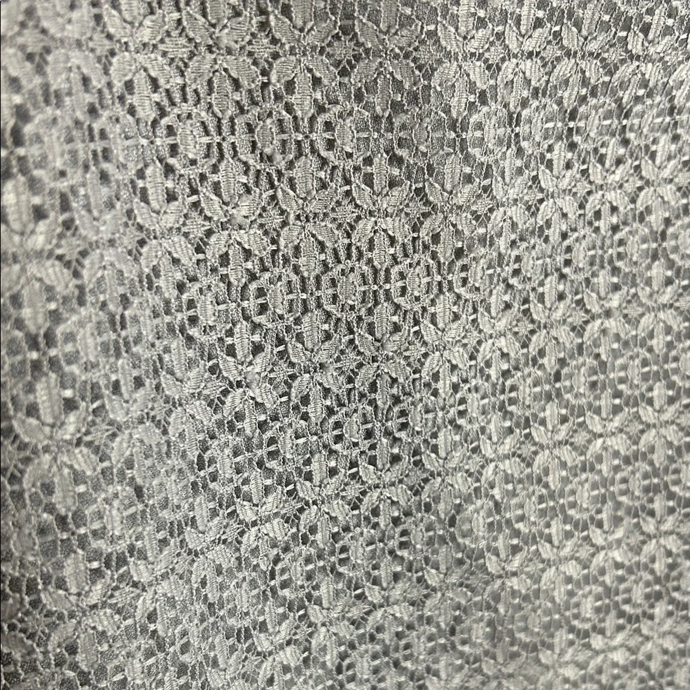 Anne Klein Light Gray Patterned Mini Dress - Picture 3 of 9